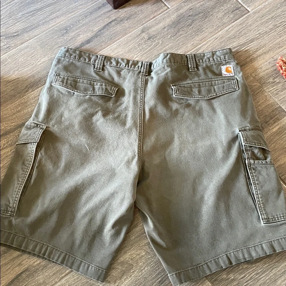 Men's Cargo Shorts - Tan and Olive Carhartt 42 Waist Relax Fit